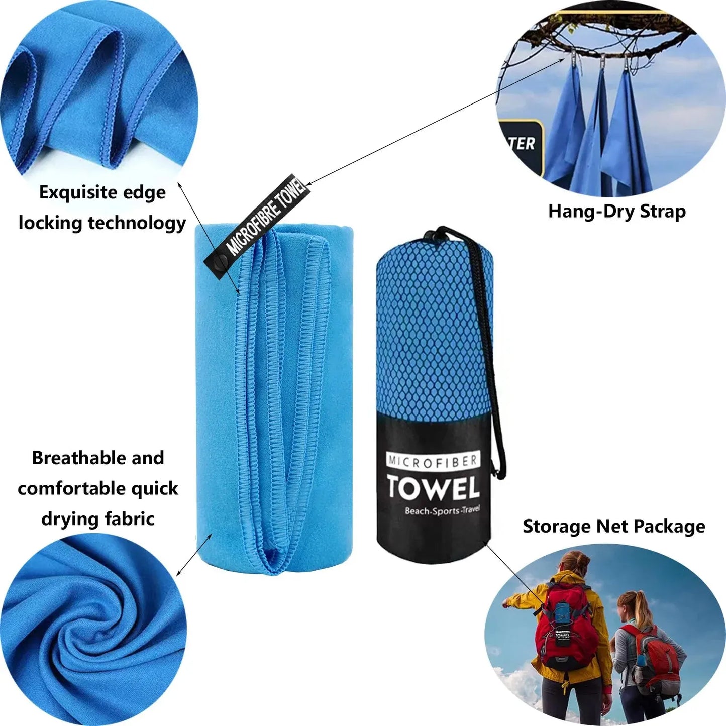 Lifts & Live™ Quick-Dry Microfiber Sports Towel