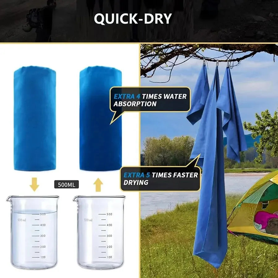 Lifts & Live™ Quick-Dry Microfiber Sports Towel