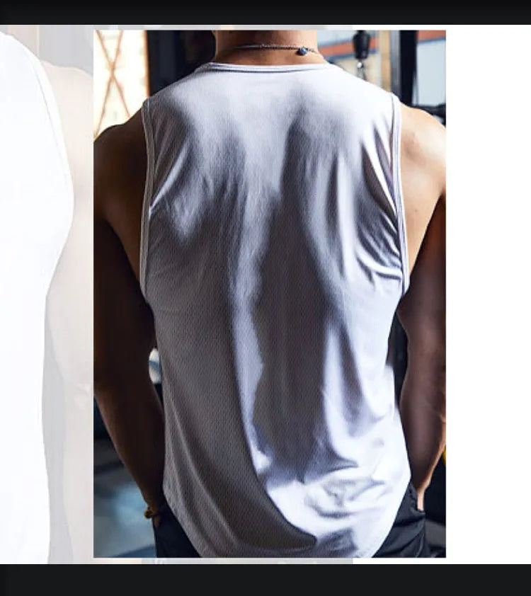 Lifts & Live™ Men’s Cotton Fitness Tank – Sleeveless Gym & Training Top