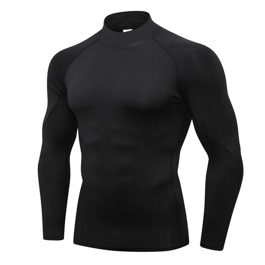 Lifts & Live™ Men’s Long Sleeve Compression Shirt – Quick-Dry Athletic Base Layer