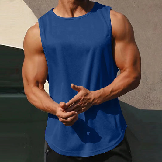 Lifts & Live™ Men’s Cotton Fitness Tank – Sleeveless Gym & Training Top