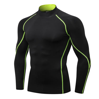 Lifts & Live™ Men’s Long Sleeve Compression Shirt – Quick-Dry Athletic Base Layer