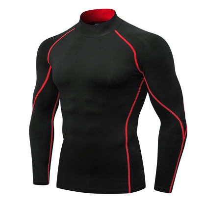 Lifts & Live™ Men’s Long Sleeve Compression Shirt – Quick-Dry Athletic Base Layer