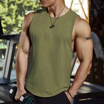 Lifts & Live™ Men’s Cotton Fitness Tank – Sleeveless Gym & Training Top